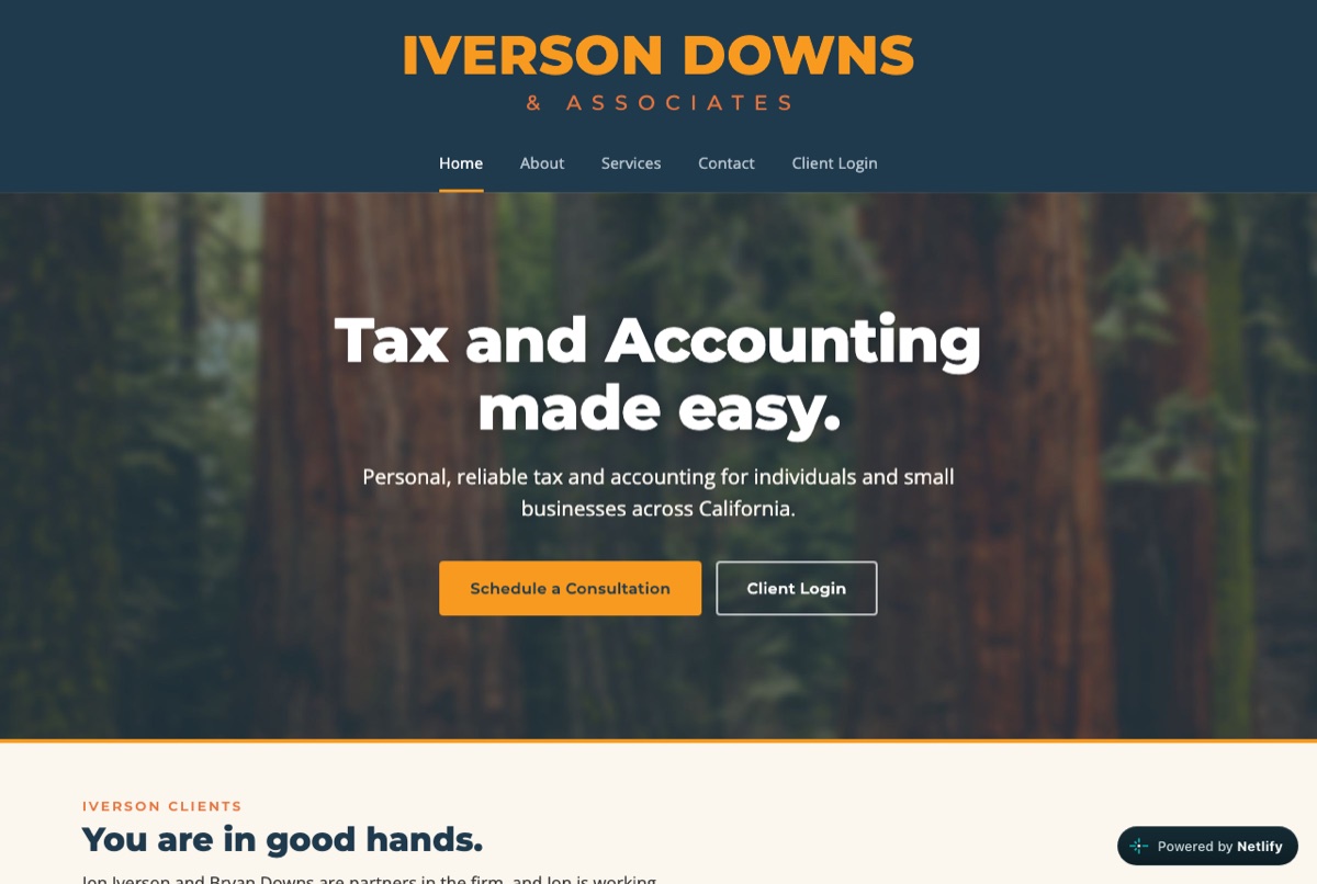 Iverson Downs and Associates website